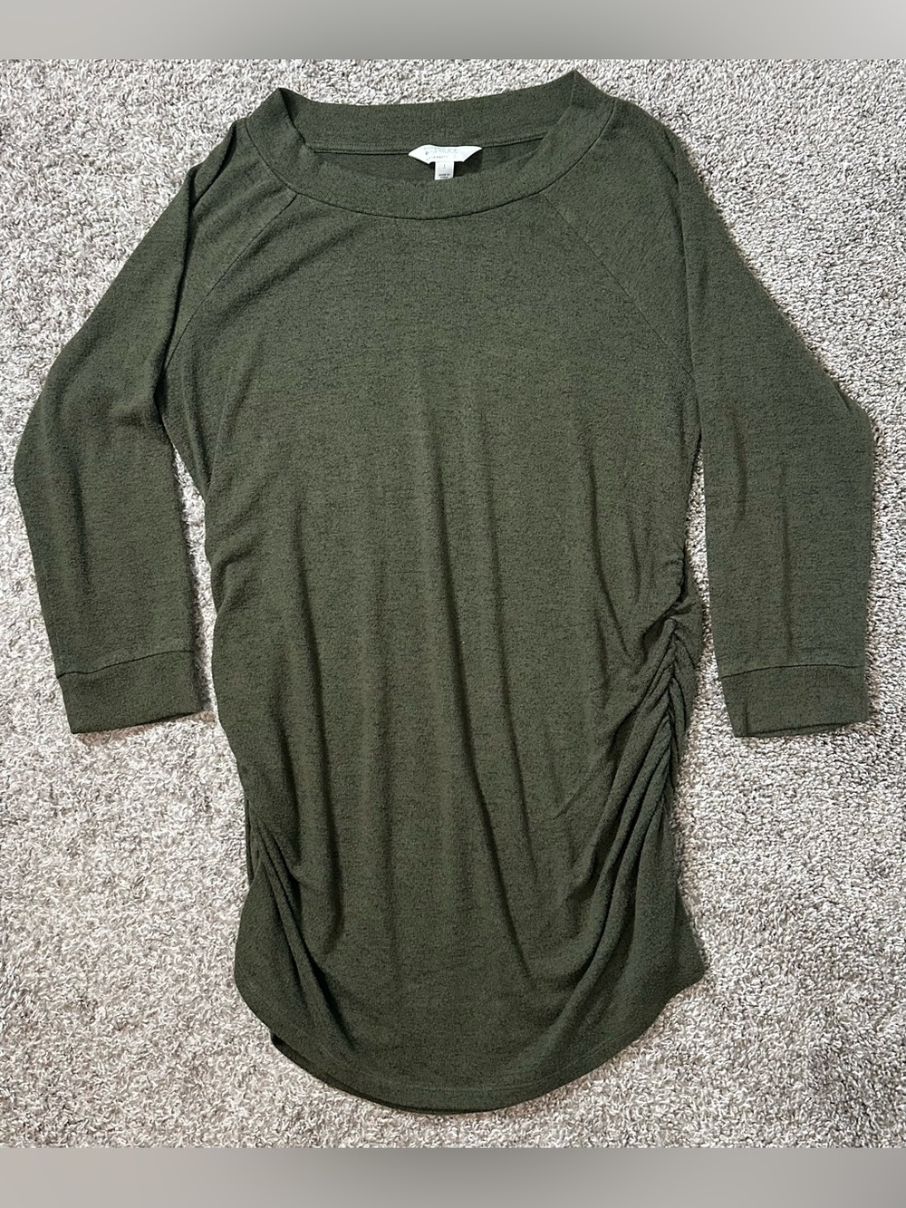 Market & Spruce Olive Green Maternity Top Size L